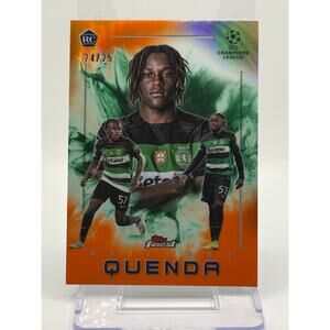 2024-25 Topps Finest UEFA Geovany Quenda Rookie Orange Skillset Refractor /25 SP